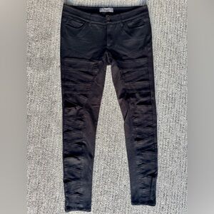 PAIGE Black Stretch Bandage pants